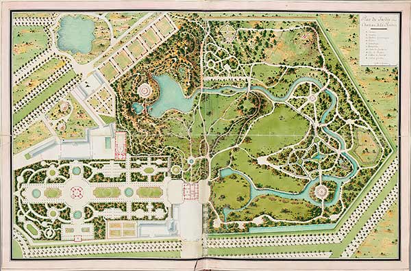 план парка в Малом Трианоне